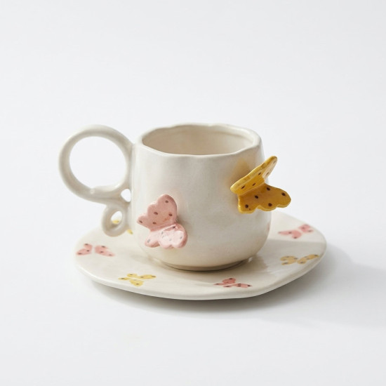 Porcelain Mug & Saucer